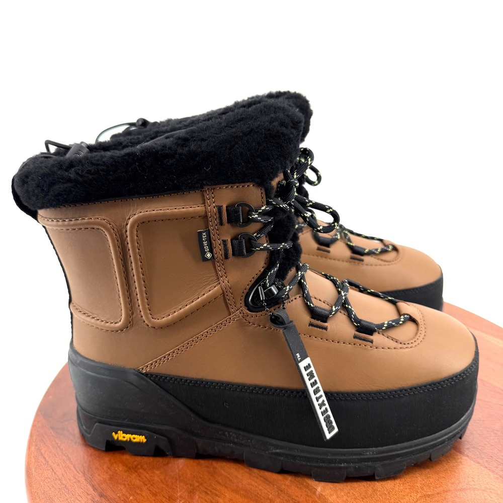 UGG Shasta Boot High Gore-Tex Boots Chestnut Black 1145311 Men 8 Women 9 NWOB